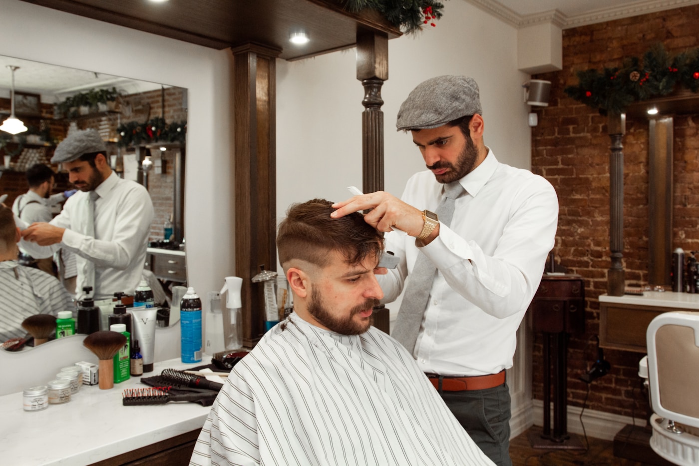 Men precision haircut at Sweety Salon Kolkata